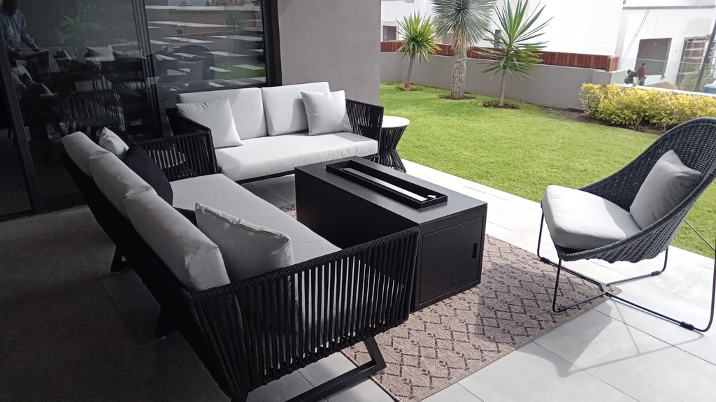 SAN BLAS LOVESEAT TEJIDO PARA TERRAZA CON COJINERIA MYKONOS - X 2023