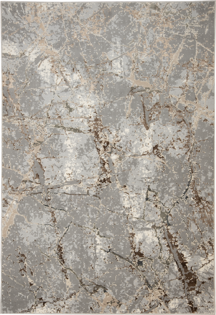 BESNI T4033 GRIS ORO PLATA  60*90 ALFOMBRA TAPETE - LN 