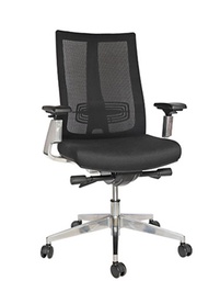 [OHE-703] NATALINO SILLON SEMI EJECUTIVO NEGRO - O o