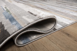 [9506] ZARIA GRIS/CREMA ALFOMBRA TAPETE (60 X 90) - LN  *unica pieza en tienda