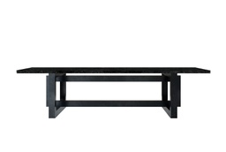 MG GRANITO NEGRO SG MESA COMEDOR RECTANGULAR 135 X 190 Base Metalica Eslabon - MG